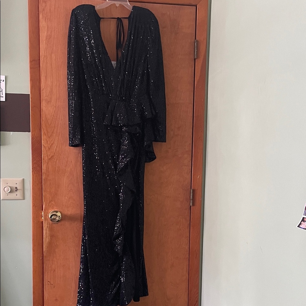 Fashion Nova Black Sequin Dress